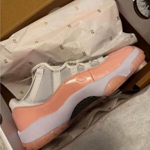 Women's Pink and White Sneakers